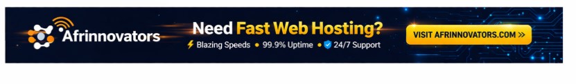 Afrinnovators Web Hosting Ad